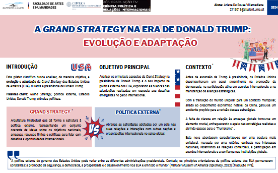 Academic poster on Trump era grand strategy